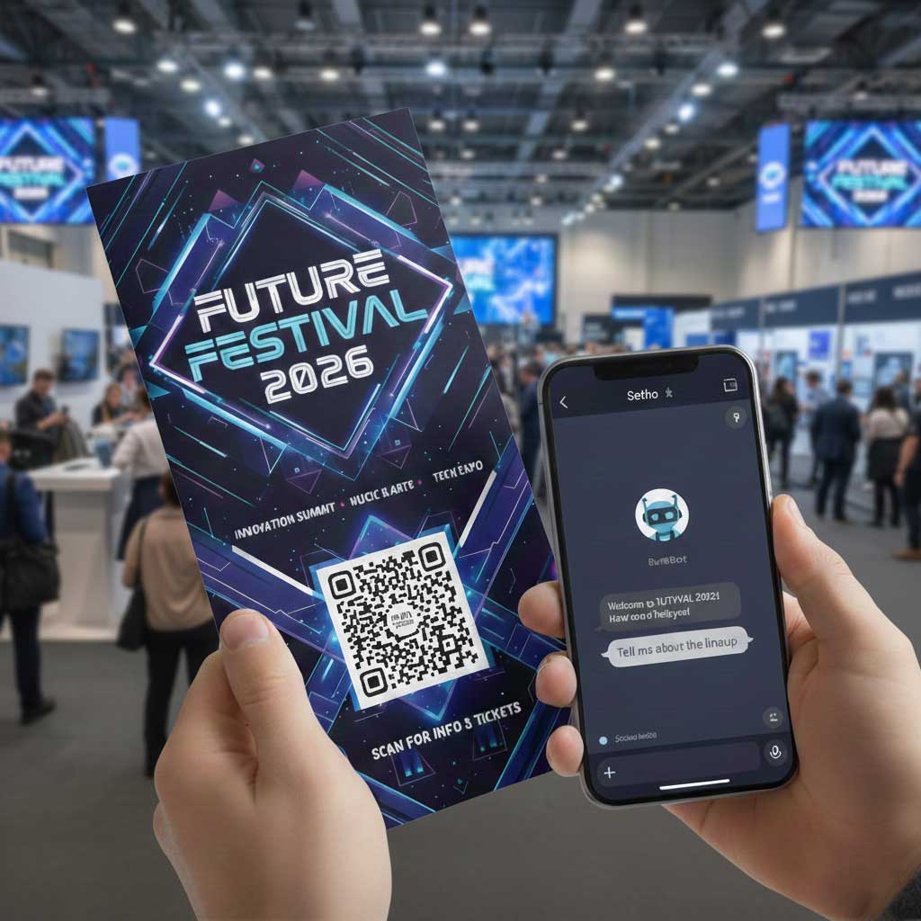 チャットボットの
QRコード発行